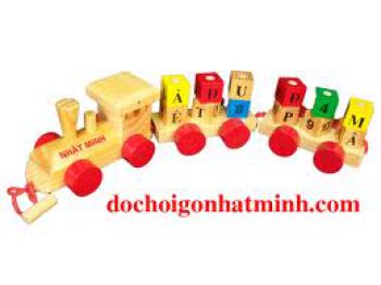 Đoàn tàu lắp ráp xe lửa có chữ